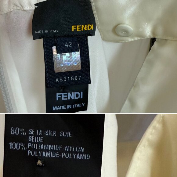 FENDI by KARL LAGERFELD 2008 Vintage Runway Silk Dress - Picture 2 of 12